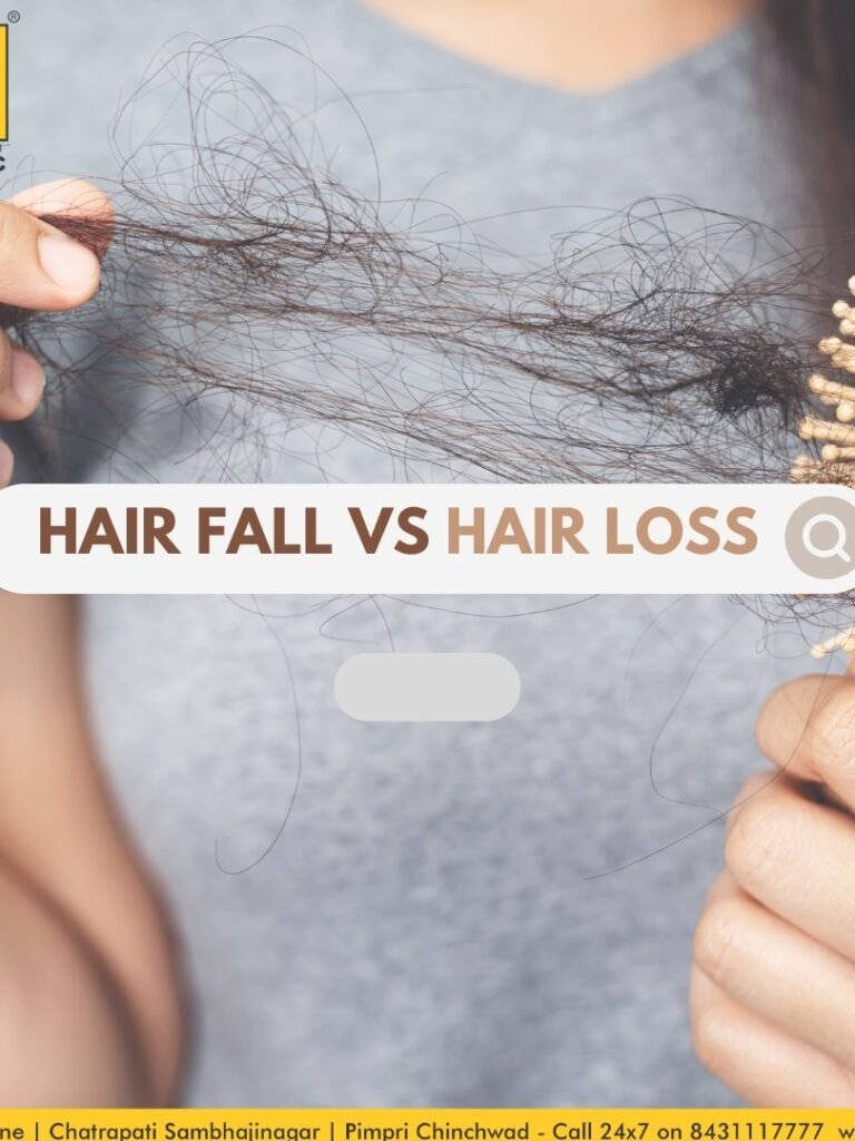 hair Fall vs Hair Loss
