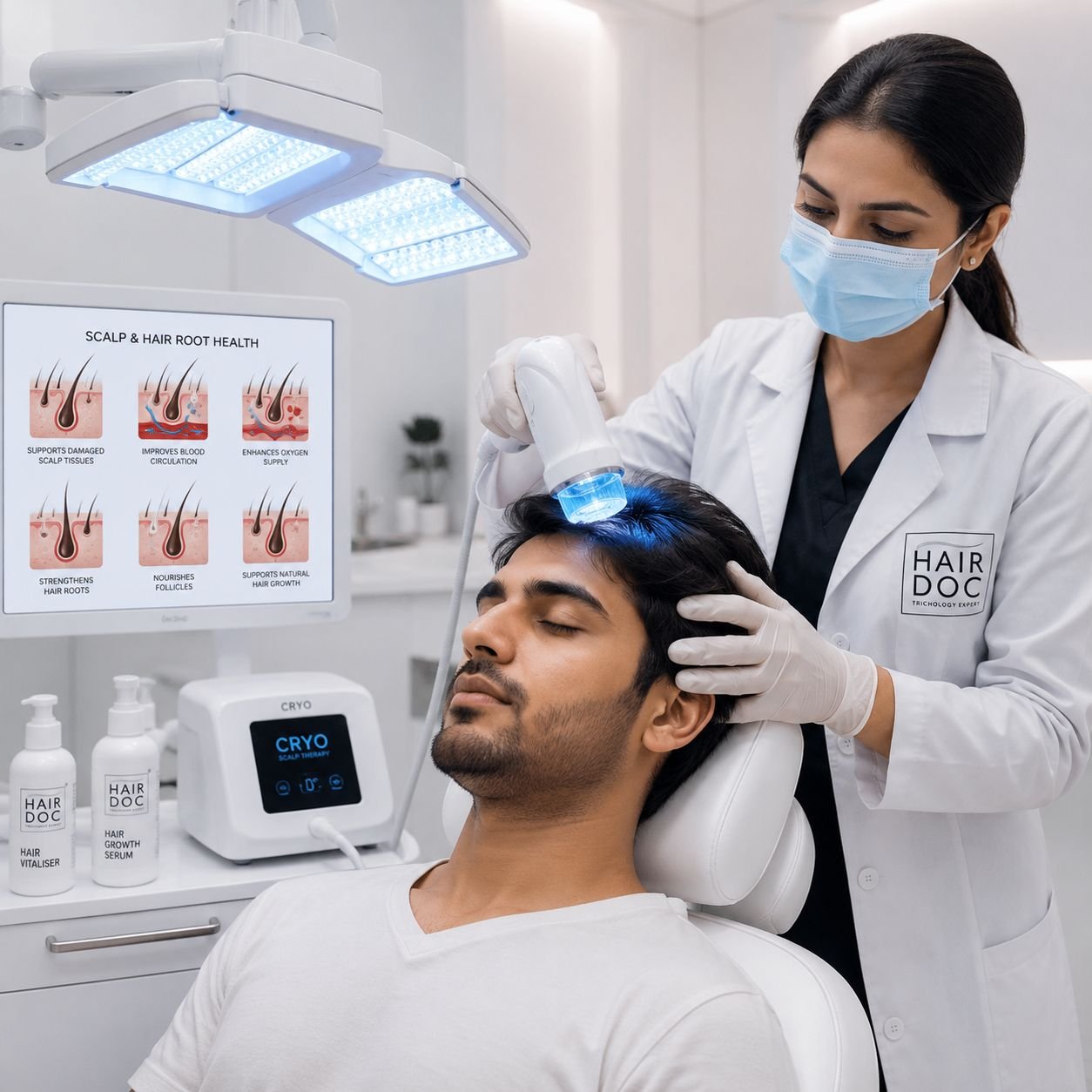 Cryo and UV Treatment