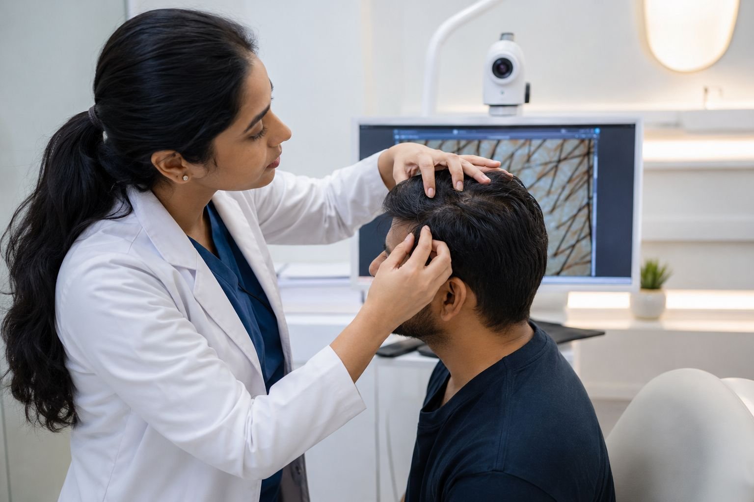 Advanced hair and scalp diagnostic facilities