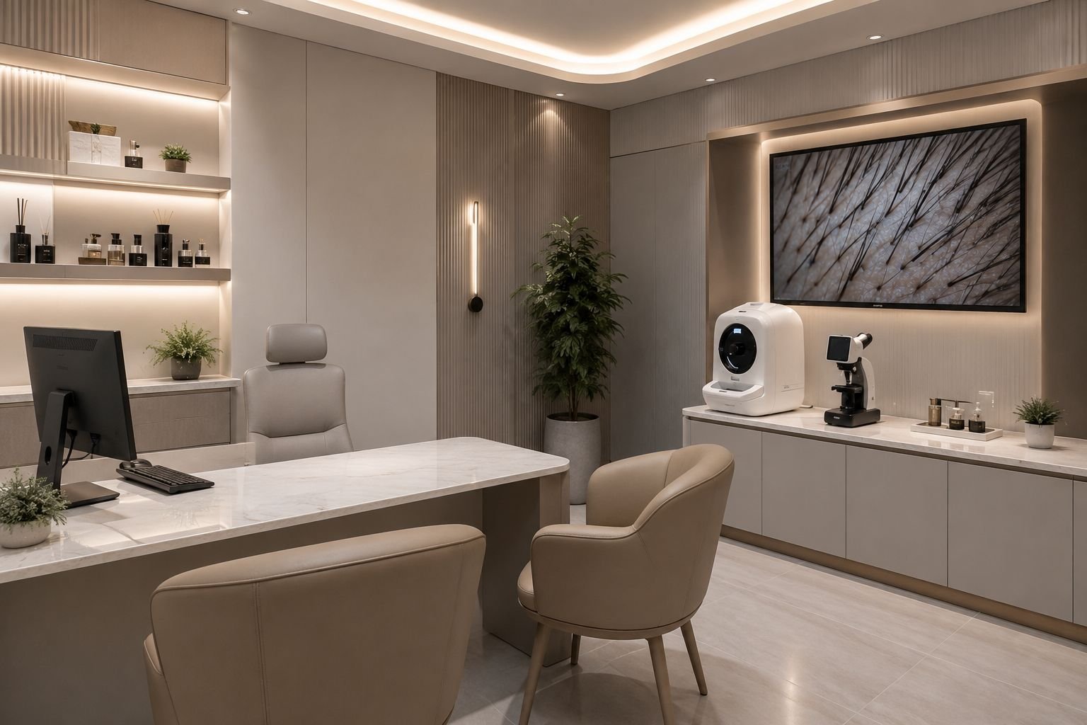 HairDoc consultation and clinical environment