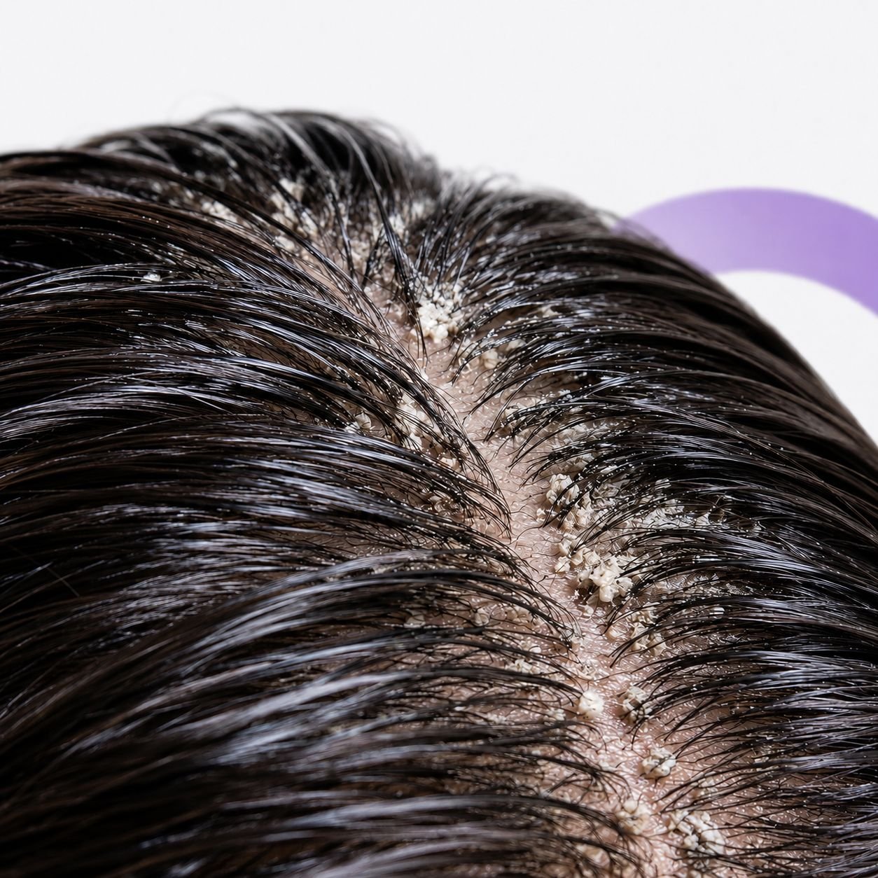 Hair product buildup on scalp