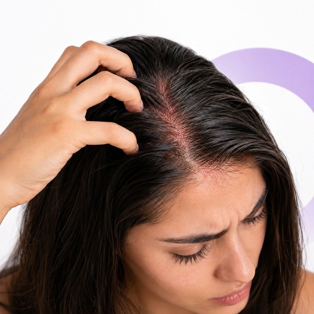 Seborrheic dermatitis causing recurring dandruff