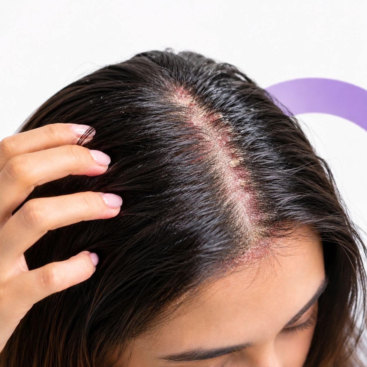 Sensitive scalp causing itching and flakes