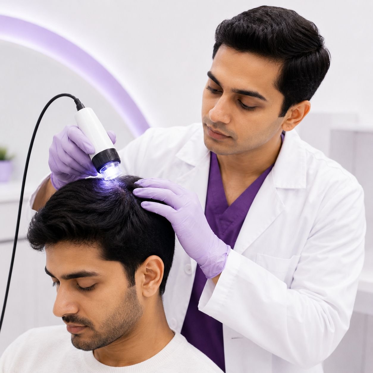 UV scalp therapy for dandruff care